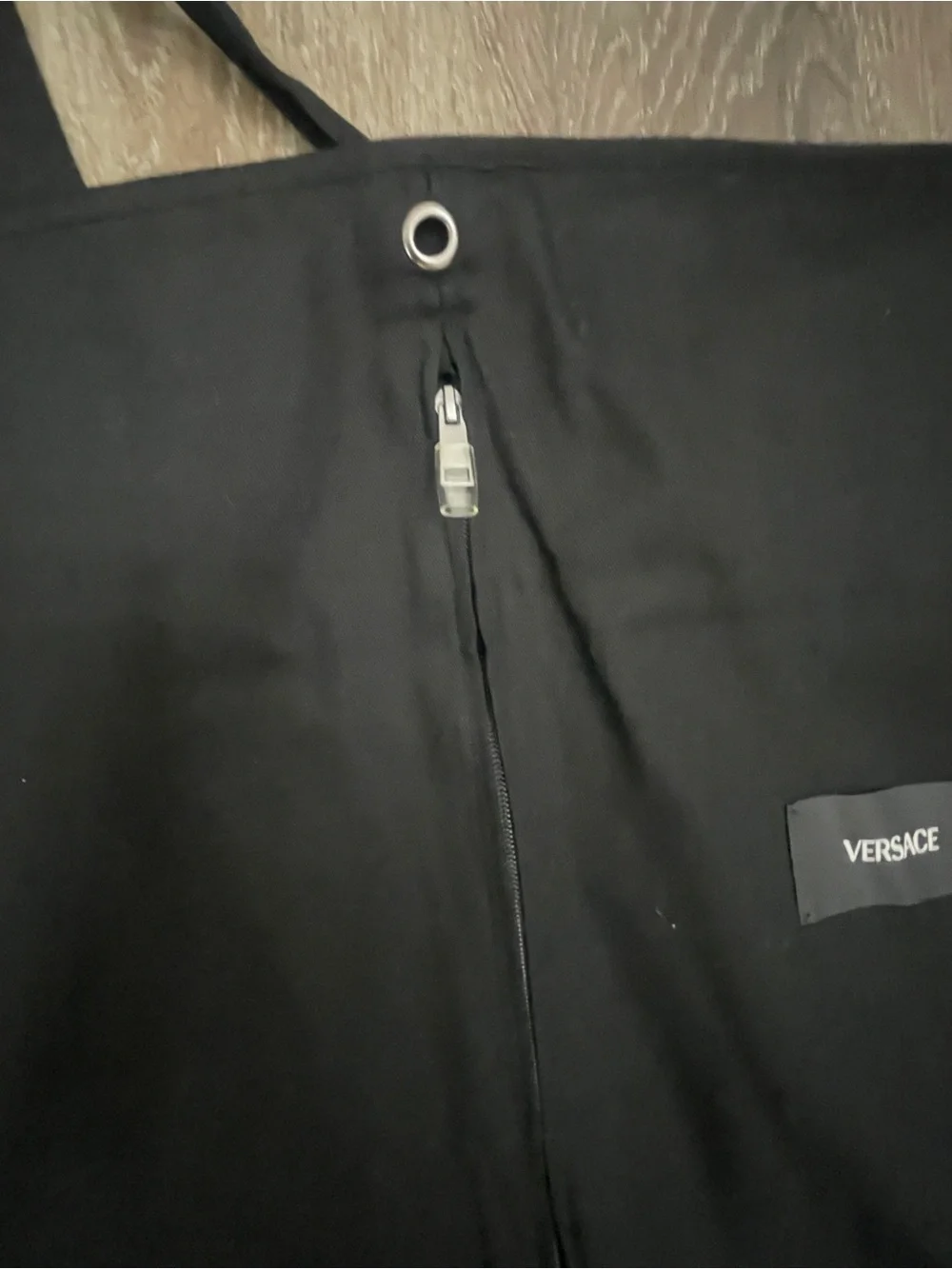 Versace Black Garment Bag Medusa Logo Travel Suit Cover Case 38.5x23